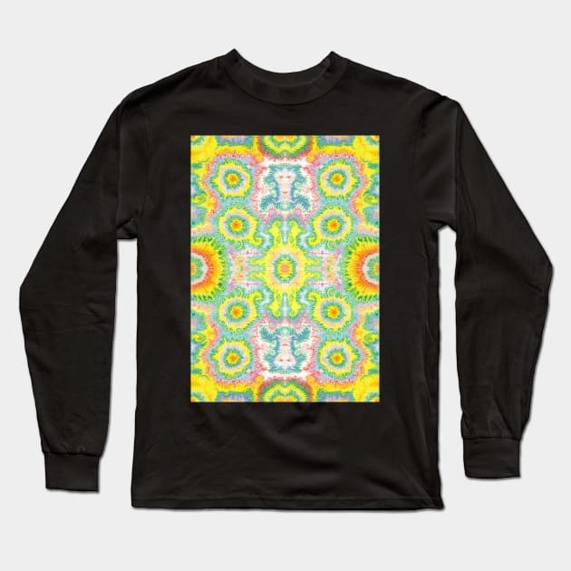 Fractal Pattern Long Sleeve T-Shirt by wanungara